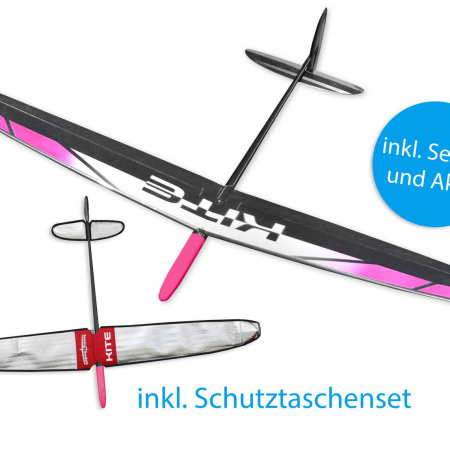 Kite PNP CFK DLGF3K WeissPink 1500mm inkl. Schutztaschen - 1
