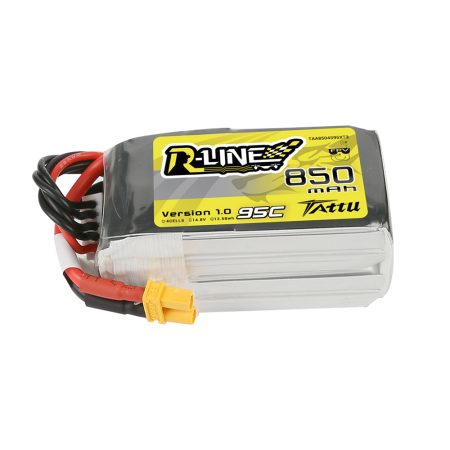 Tattu_R-Line_850mAh_4S_14.8V_95C_Lipo_Battery_Pack_with_XT30_Plug