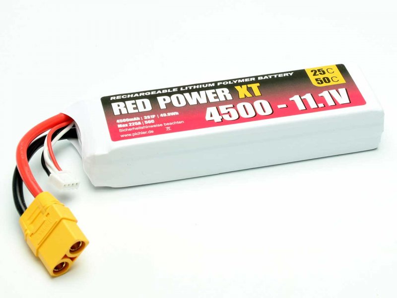 lipo-akku-red-power-xt-4500-111v